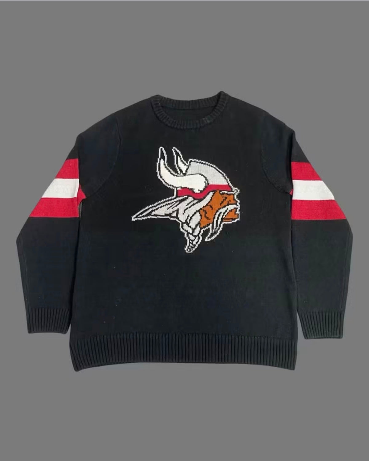 William M. Raines Black VIKING Prep Sweater