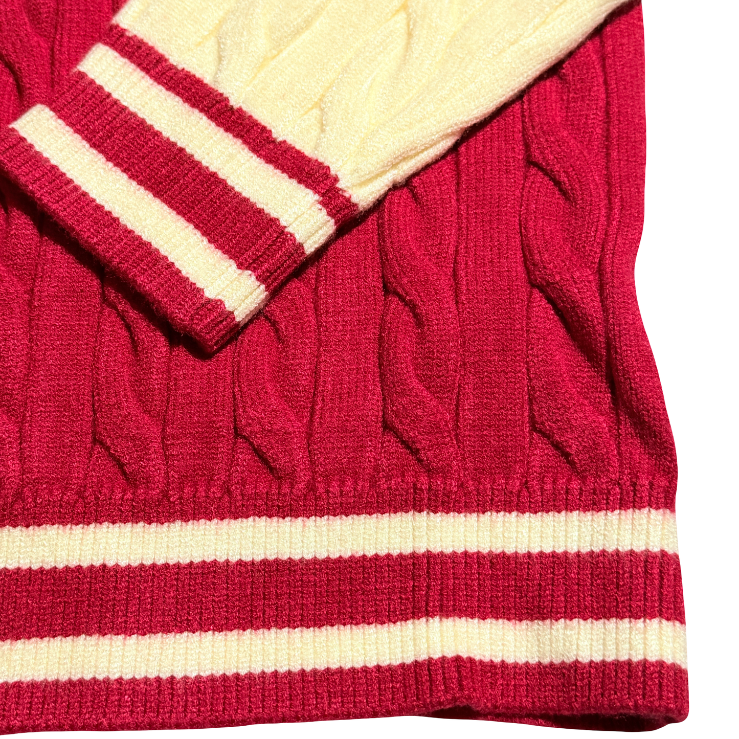 Delta Sigma Theta Cable Knit Button Up Cardigan