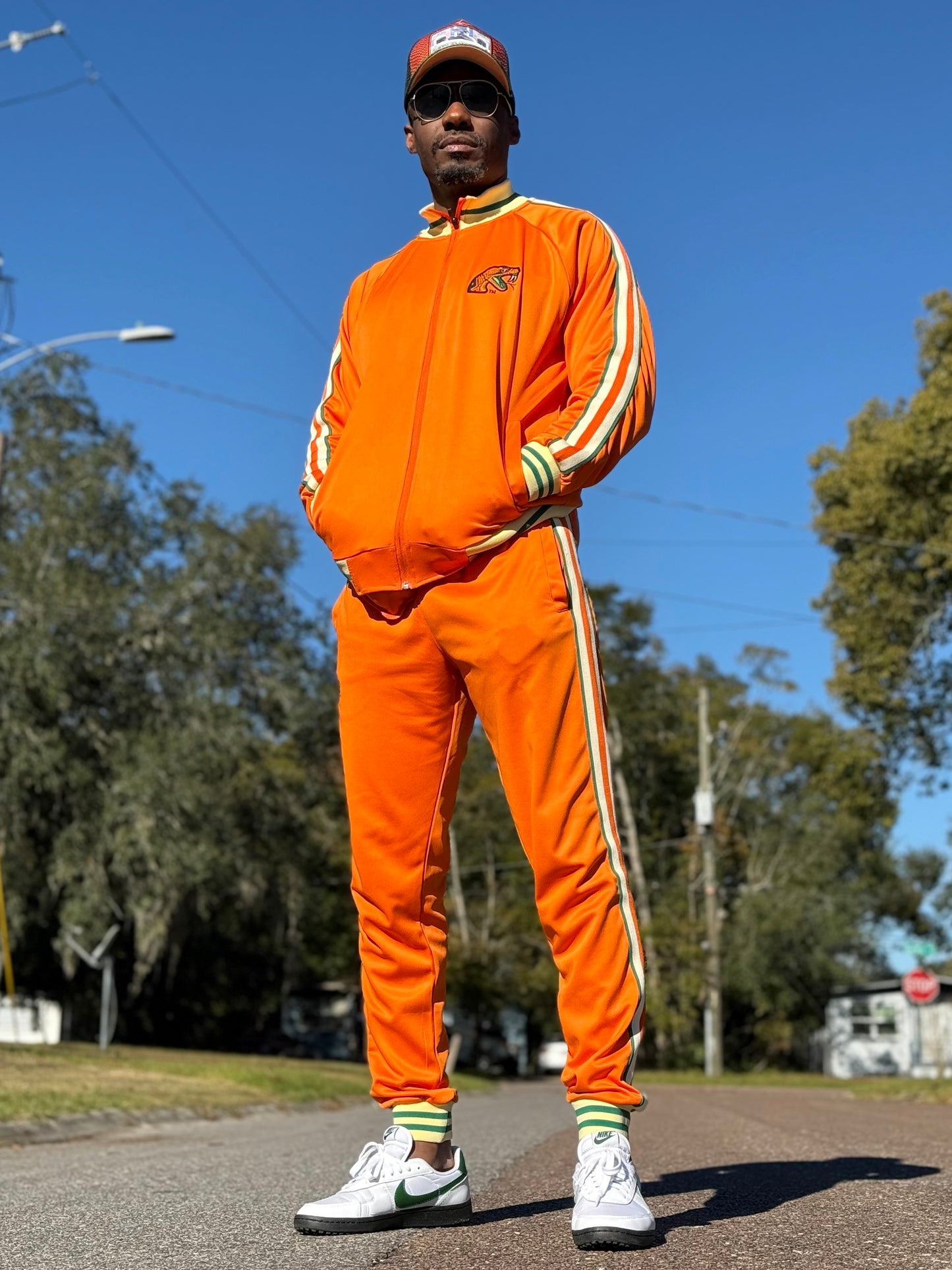 El Jefe Orange Creeamcicle Track Suit
