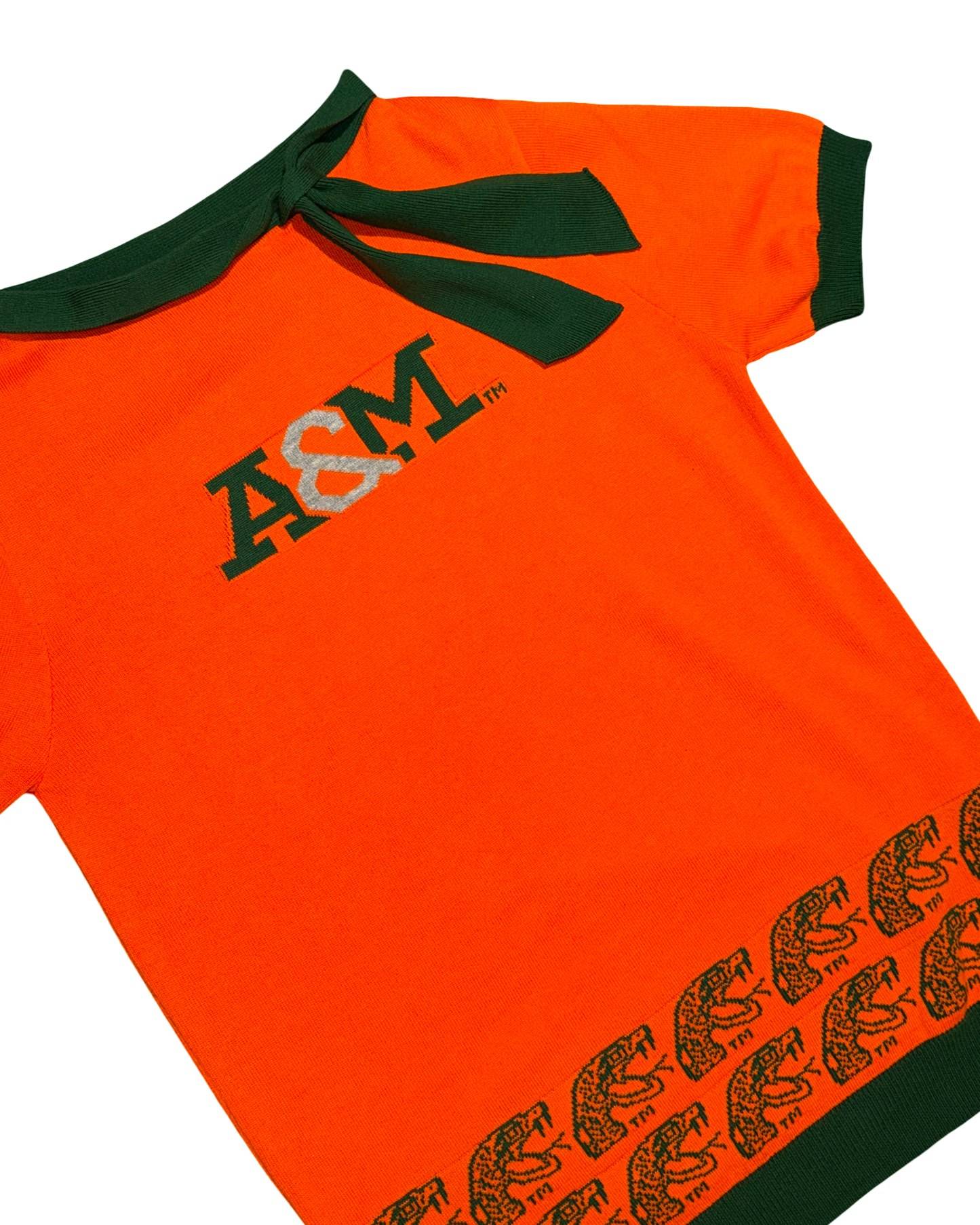 THEE A&M of Florida Scarf Crewneck Top