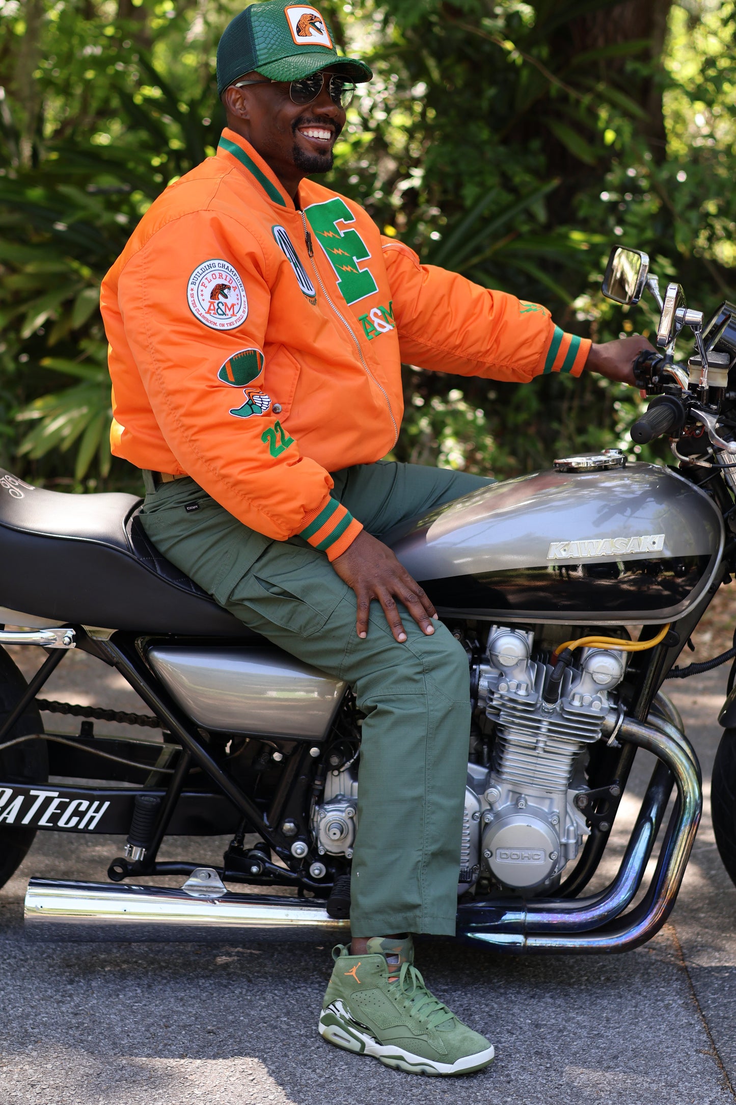 FAMU Bob Hayes Reversible Camo Bomber Jacket