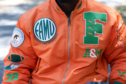 FAMU Bob Hayes Reversible Camo Bomber Jacket