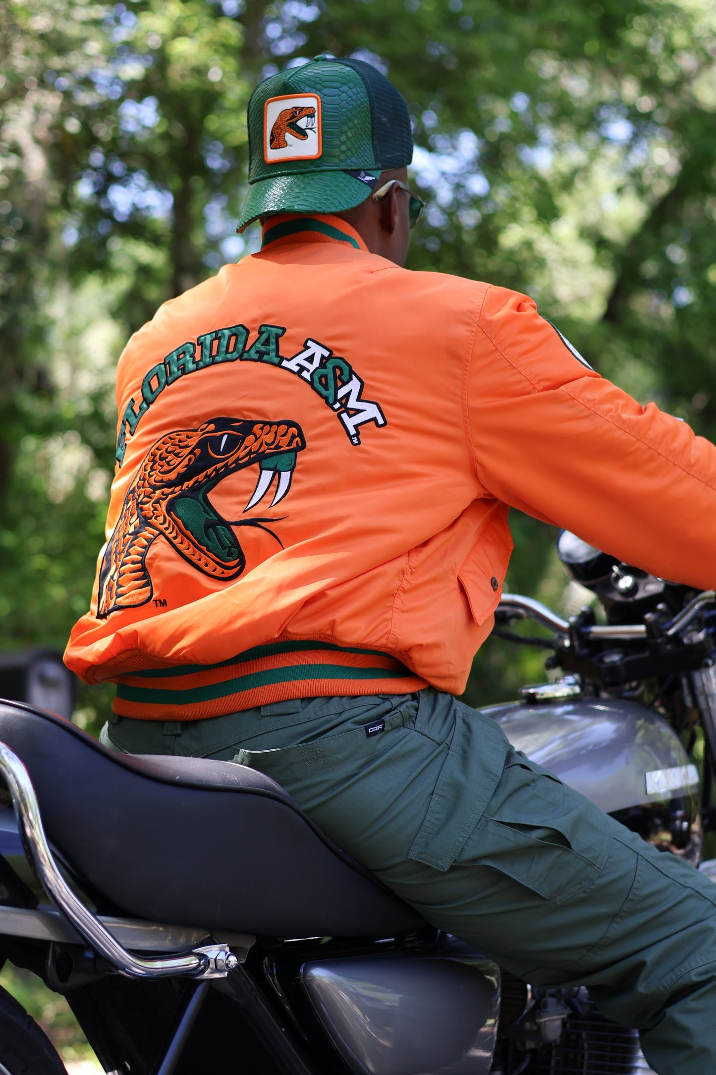 FAMU Bob Hayes Reversible Camo Bomber Jacket