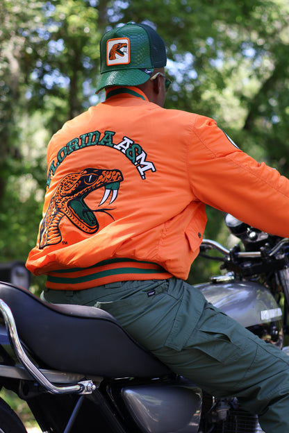 FAMU Bob Hayes Reversible Camo Bomber Jacket