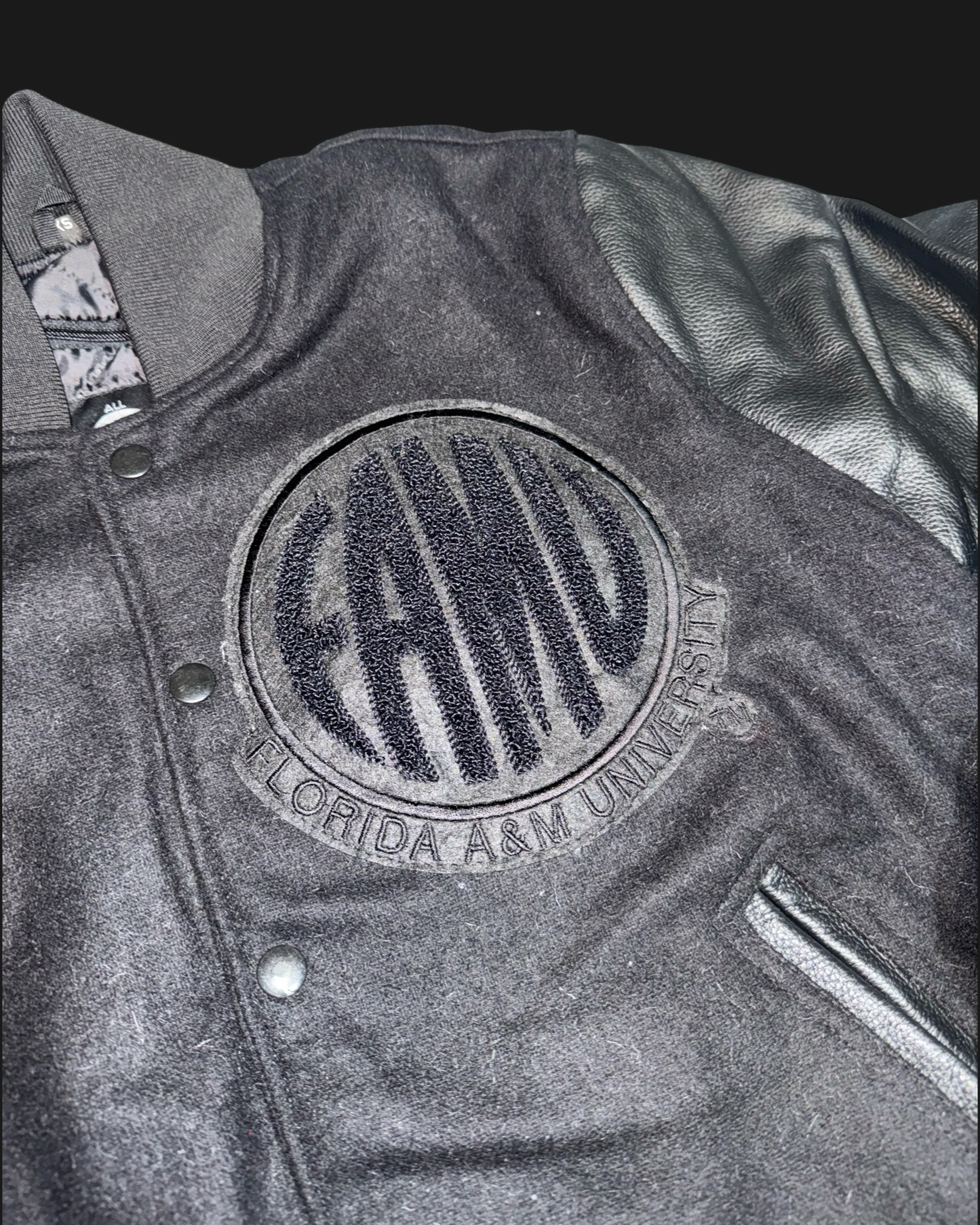 Florida A&M Triple Black Varsity Jacket