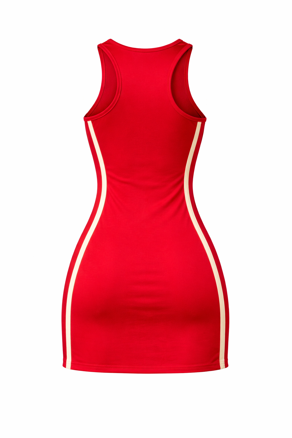 Delta Sigma Theta Racer Back Tennis Dress Crimson and Cream Crimson / XS