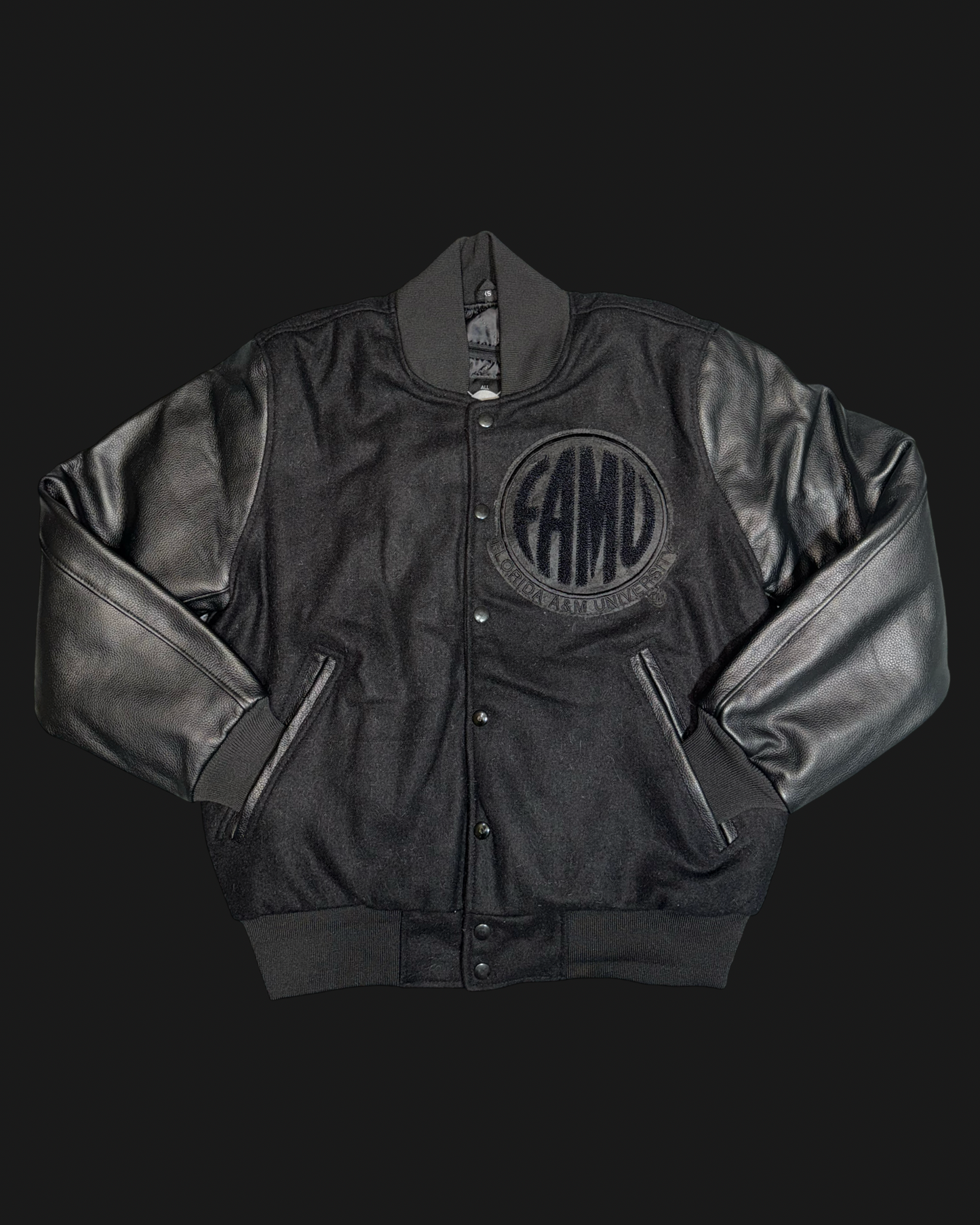 Florida A&M Triple Black Varsity Jacket