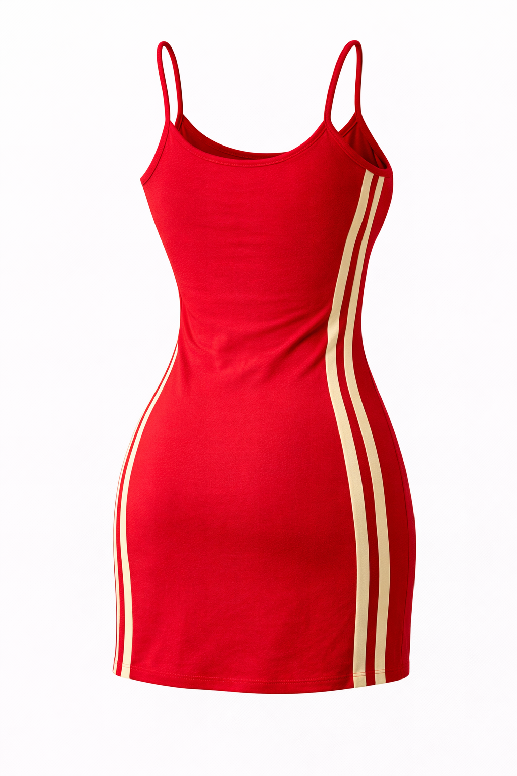 Delta Sigma Theta Spaghetti Strap Tennis Dress Crimson and Cream