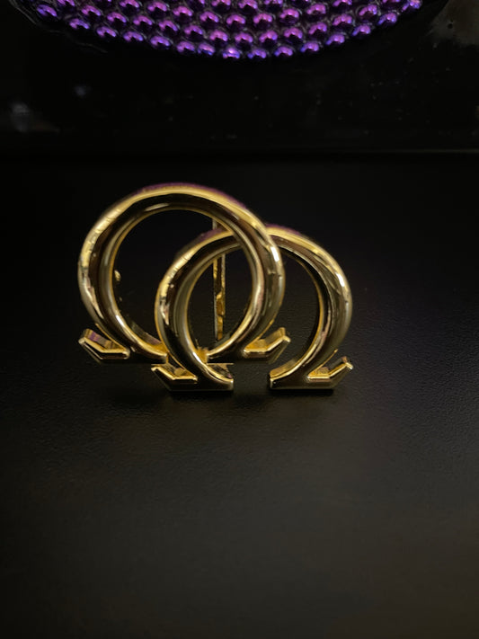 Omega Psi Phi Gold Belt Buckle