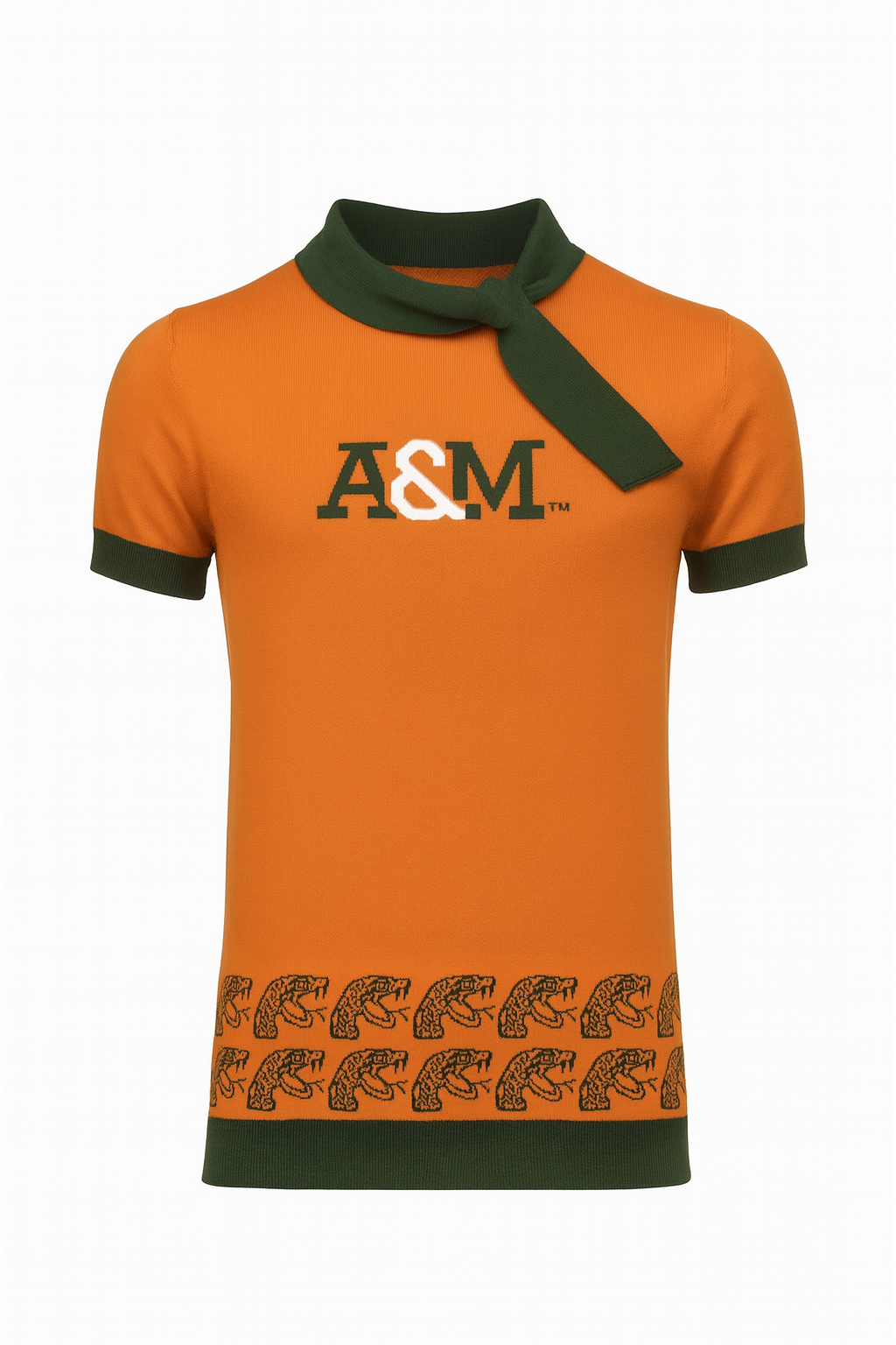 THEE A&M of Florida Scarf Crewneck Top