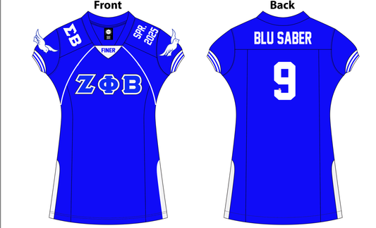 Zeta Phi Beta Line Jersey Dress
