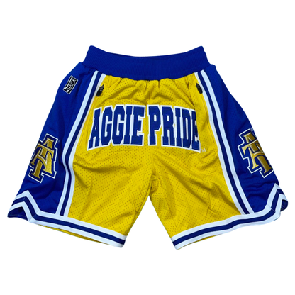 NC A&T Athletic Gold Shorts