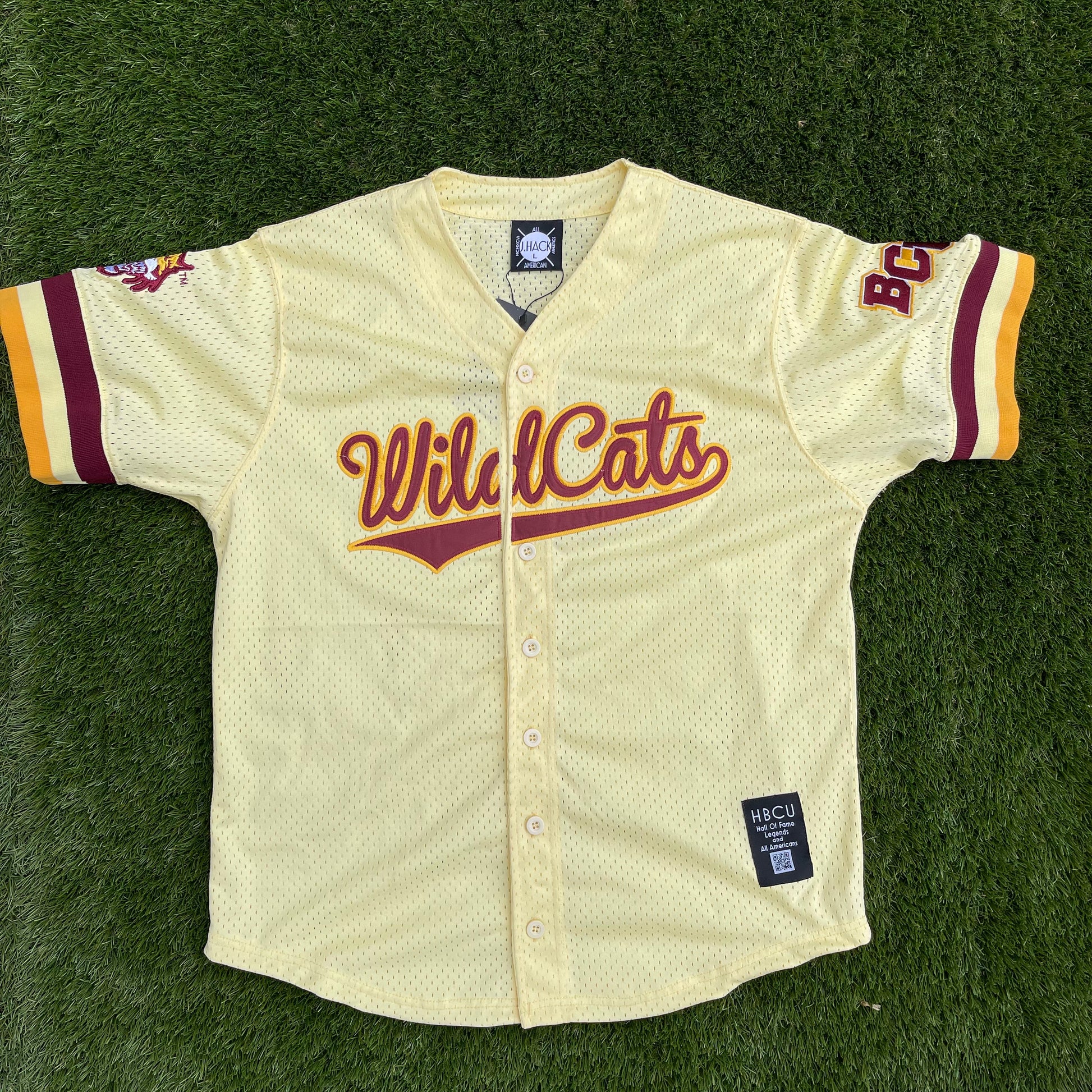 BCU Cream Baseball Jersey JimiHack The All American