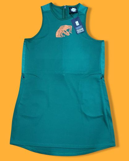 FAMU Green Sleeveless Tennis Dress | J. Hack Athletics | JimiHack