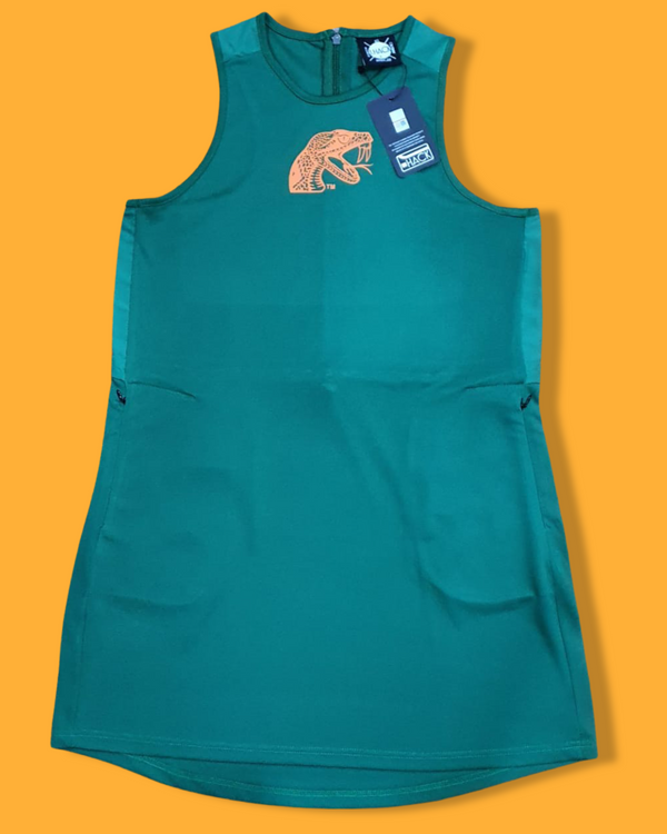 FAMU Green Sleeveless Tennis Dress | J. Hack Athletics | JimiHack